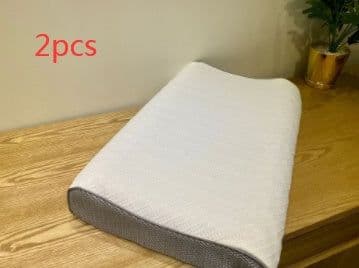 image-Neck Message Bed Pillow 3D TPE Honeycomb Orthopedic Shoulder Pain Protection Cervical With Cover No Pressure Cooling Sleep