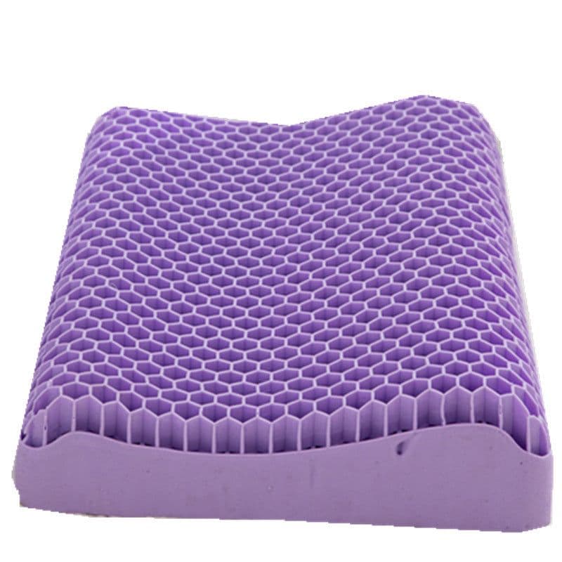 image-Neck Message Bed Pillow 3D TPE Honeycomb Orthopedic Shoulder Pain Protection Cervical With Cover No Pressure Cooling Sleep