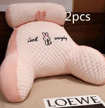 image-Sofa Fluffy Cushion Luncheon Pillow Triangle Reading Cushion Bedside Soft Large Backrest Lumbar Cushion Office Chair Cushion