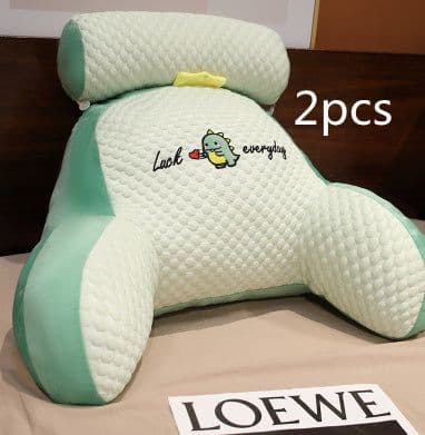 image-Sofa Fluffy Cushion Luncheon Pillow Triangle Reading Cushion Bedside Soft Large Backrest Lumbar Cushion Office Chair Cushion