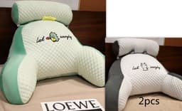 image-Sofa Fluffy Cushion Luncheon Pillow Triangle Reading Cushion Bedside Soft Large Backrest Lumbar Cushion Office Chair Cushion