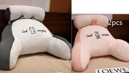 image-Sofa Fluffy Cushion Luncheon Pillow Triangle Reading Cushion Bedside Soft Large Backrest Lumbar Cushion Office Chair Cushion