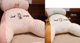 image-Sofa Fluffy Cushion Luncheon Pillow Triangle Reading Cushion Bedside Soft Large Backrest Lumbar Cushion Office Chair Cushion