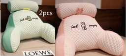 image-Sofa Fluffy Cushion Luncheon Pillow Triangle Reading Cushion Bedside Soft Large Backrest Lumbar Cushion Office Chair Cushion