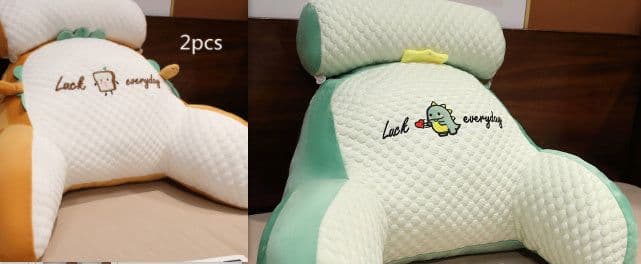image-Sofa Fluffy Cushion Luncheon Pillow Triangle Reading Cushion Bedside Soft Large Backrest Lumbar Cushion Office Chair Cushion