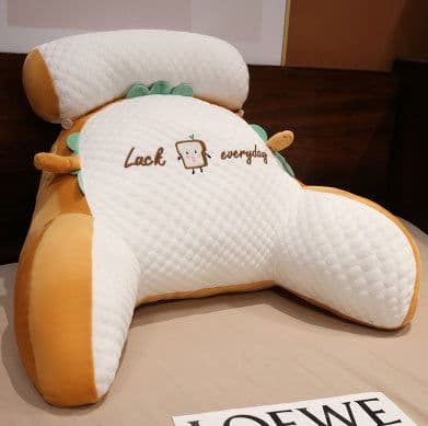 image-Sofa Fluffy Cushion Luncheon Pillow Triangle Reading Cushion Bedside Soft Large Backrest Lumbar Cushion Office Chair Cushion