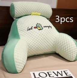 image-Sofa Fluffy Cushion Luncheon Pillow Triangle Reading Cushion Bedside Soft Large Backrest Lumbar Cushion Office Chair Cushion