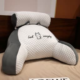 image-Sofa Fluffy Cushion Luncheon Pillow Triangle Reading Cushion Bedside Soft Large Backrest Lumbar Cushion Office Chair Cushion