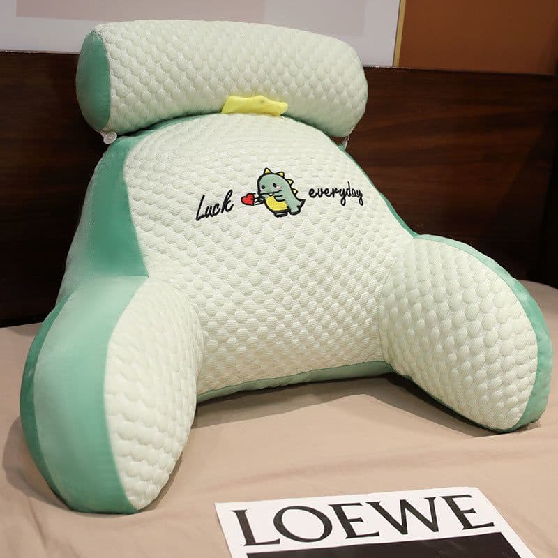image-Sofa Fluffy Cushion Luncheon Pillow Triangle Reading Cushion Bedside Soft Large Backrest Lumbar Cushion Office Chair Cushion