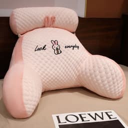 image-Sofa Fluffy Cushion Luncheon Pillow Triangle Reading Cushion Bedside Soft Large Backrest Lumbar Cushion Office Chair Cushion