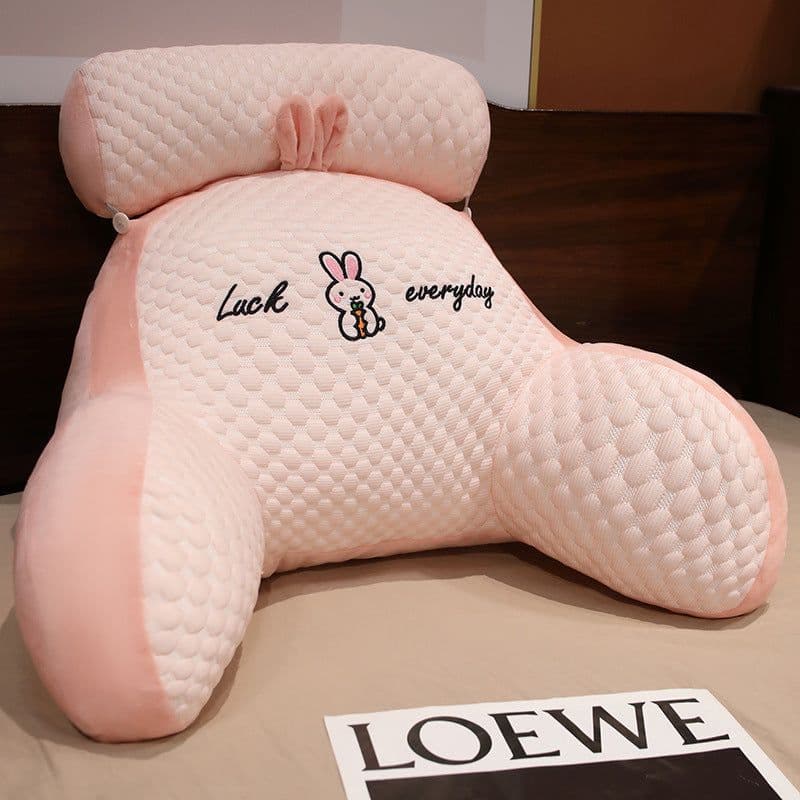 image-Sofa Fluffy Cushion Luncheon Pillow Triangle Reading Cushion Bedside Soft Large Backrest Lumbar Cushion Office Chair Cushion