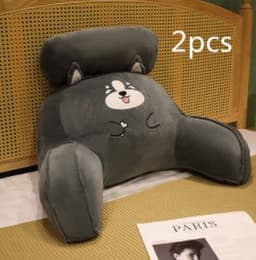 image-Sofa Fluffy Cushion Luncheon Pillow Triangle Reading Cushion Bedside Soft Large Backrest Lumbar Cushion Office Chair Cushion