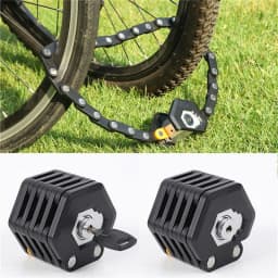 image-Foldable Bike Lock With 3 Keys Hamburg-Lock Alloy Anti-Theft Strong Security Bicycle Folding Lock Mount Bracket Bike Chain Lock