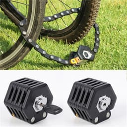 image-Foldable Bike Lock With 3 Keys Hamburg-Lock Alloy Anti-Theft Strong Security Bicycle Folding Lock Mount Bracket Bike Chain Lock