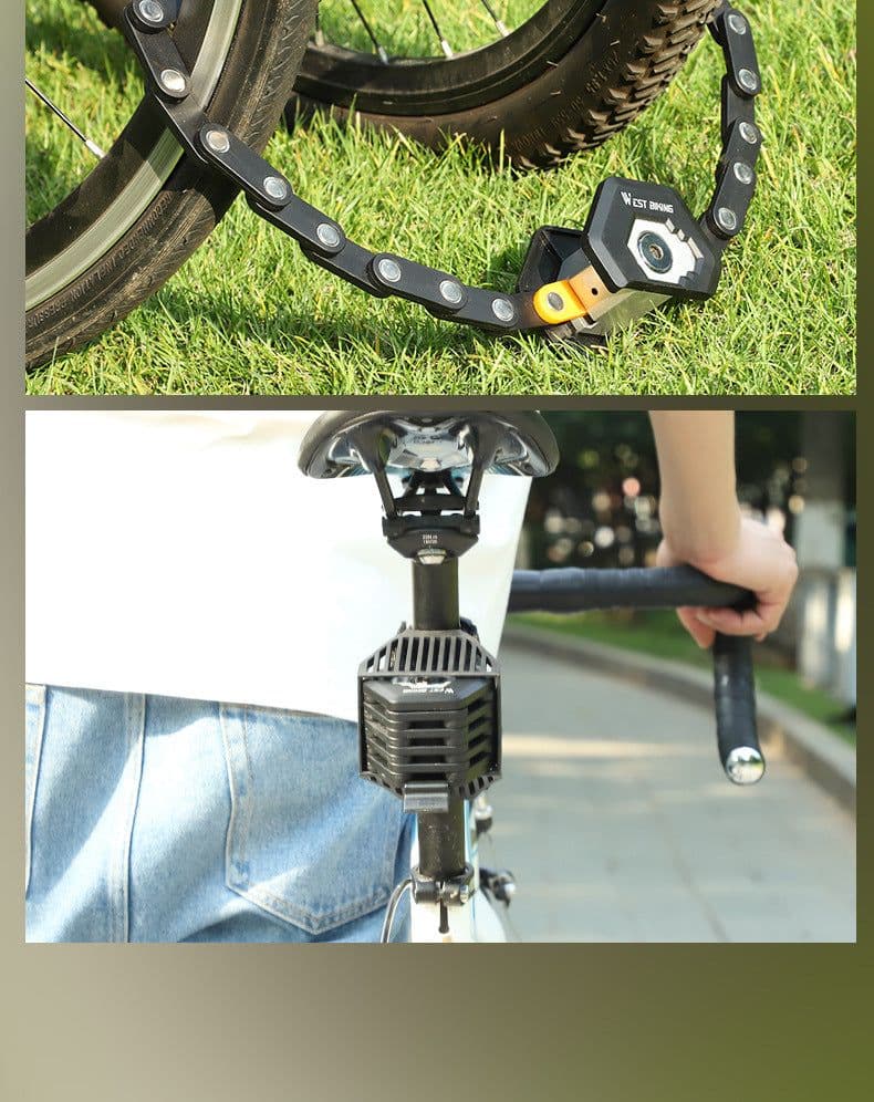 image-Foldable Bike Lock With 3 Keys Hamburg-Lock Alloy Anti-Theft Strong Security Bicycle Folding Lock Mount Bracket Bike Chain Lock