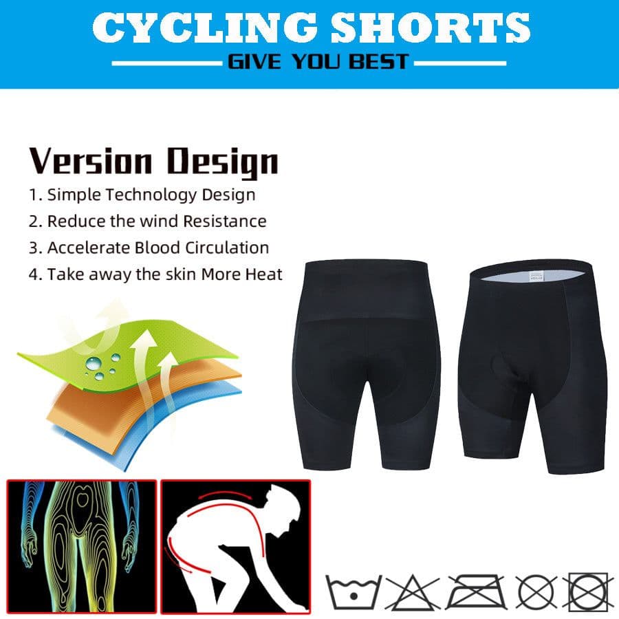 image-Men's Team Cycling Shorts Sports Breathable