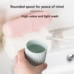 image-Portable Toothpaste Toothbrush Protect Holder Case Travel Camping Storage Box Protect Toothbrush Toothpaste from Dirt and Damage