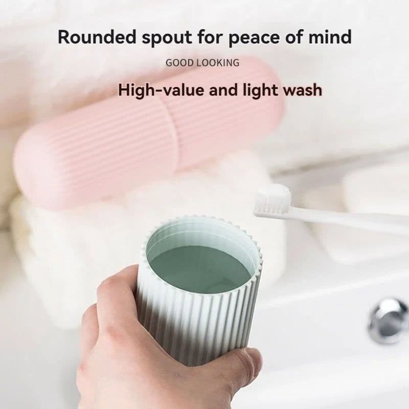 image-Portable Toothpaste Toothbrush Protect Holder Case Travel Camping Storage Box Protect Toothbrush Toothpaste from Dirt and Damage