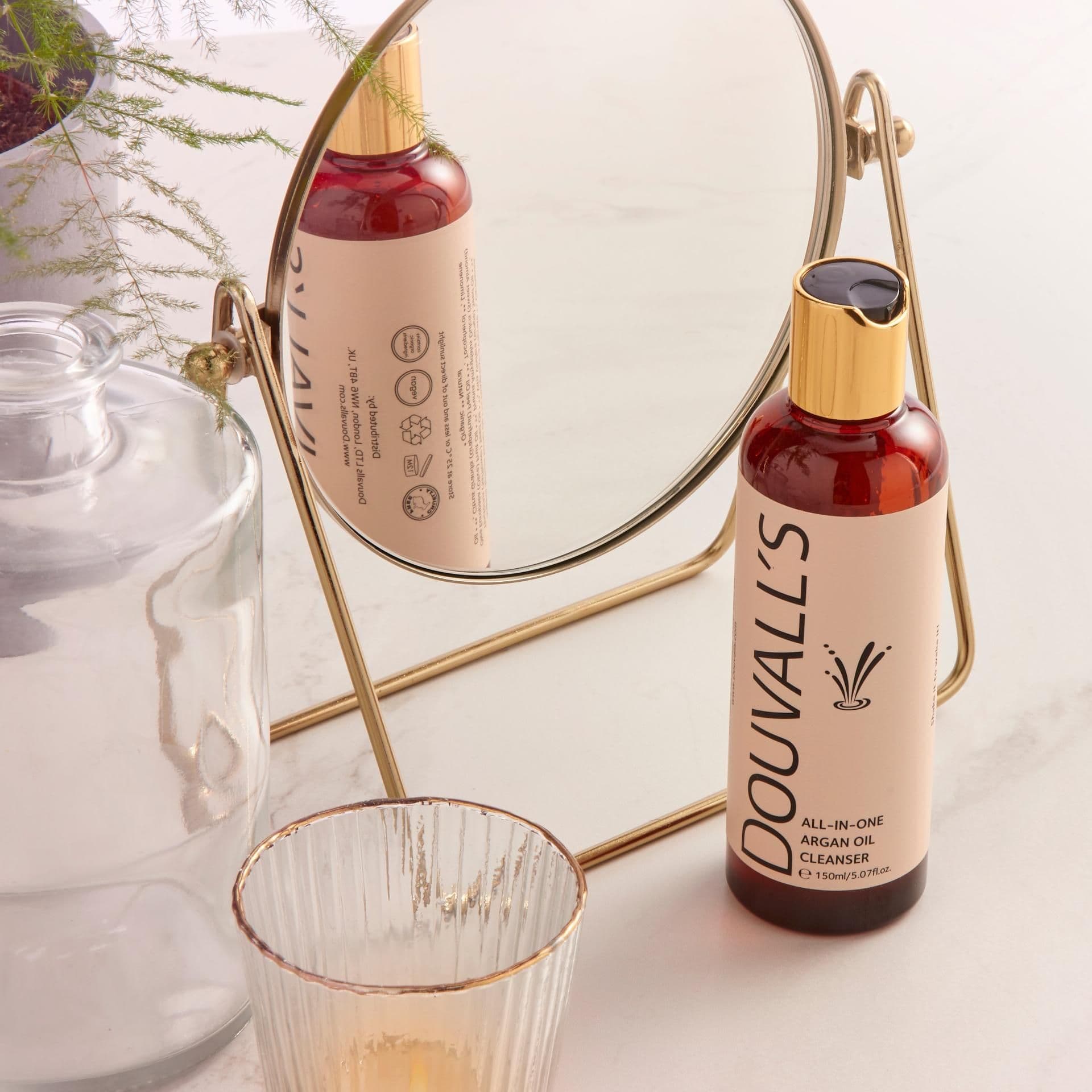 image-All-in-One Organic Argan Oil Cleanser 150ml | Deep Cleansing and makeup removing
