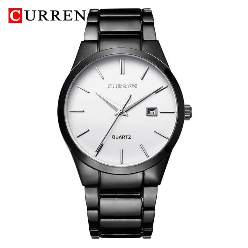 image-CURREN Top Brand Luxury Fashion Simple Men Watches Slim Steel Strap Waterproof Watch for Man Quartz Business Watch Clock 8106
