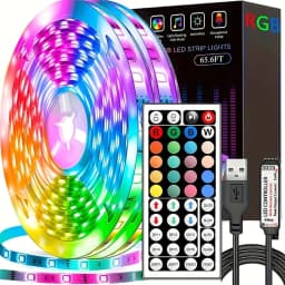 image-Led Strip Lights with 44 Key Remote Control 1m 5m 10m 20m RGB Tape Led Wall Room for Home Bedroom Party Decor TV Backlight