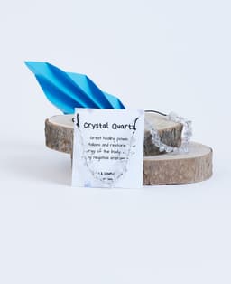 image-Collar con Cuarzo Cristal transparente, Piedra natural