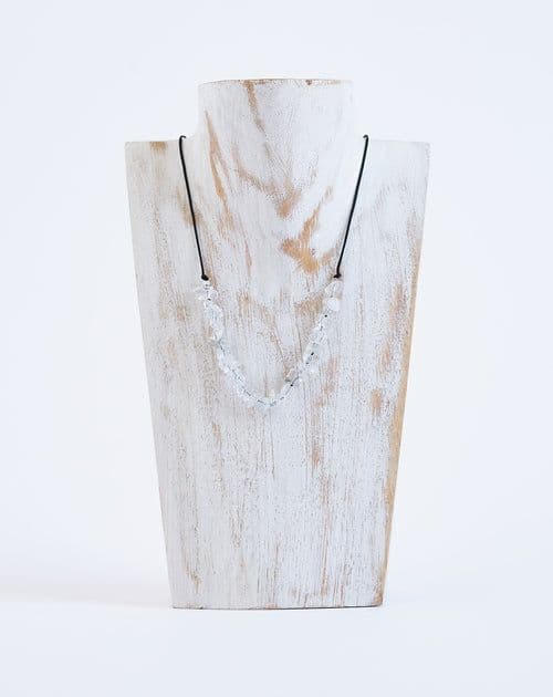 image-Collar con Cuarzo Cristal transparente, Piedra natural