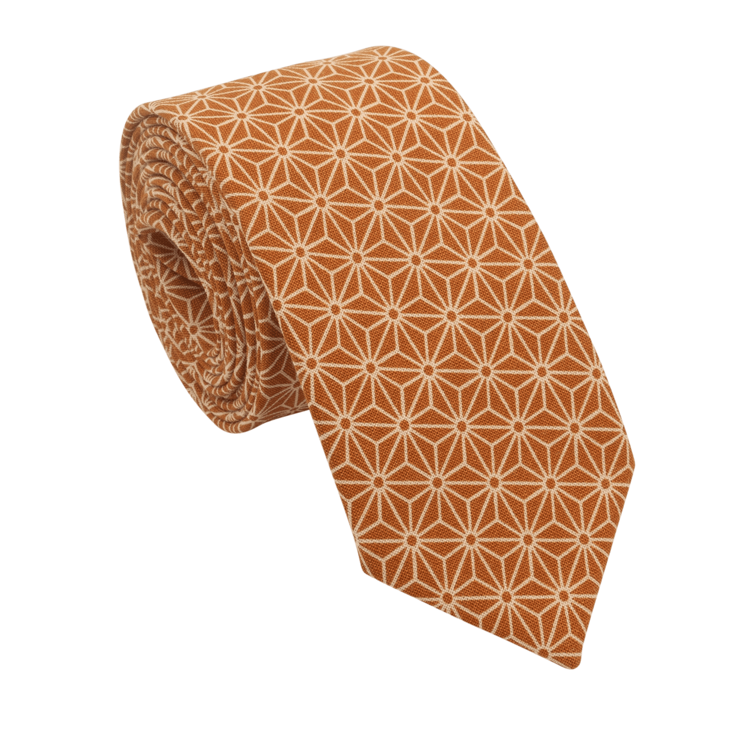 image-Terracotta Asanoha Japanese Tie