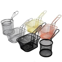 image-Crispy Keeper Plastic Rectangle Fry Serving Basket