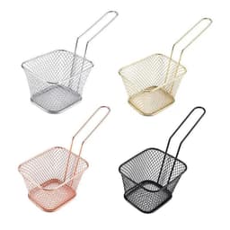 image-Crispy Keeper Plastic Rectangle Fry Serving Basket