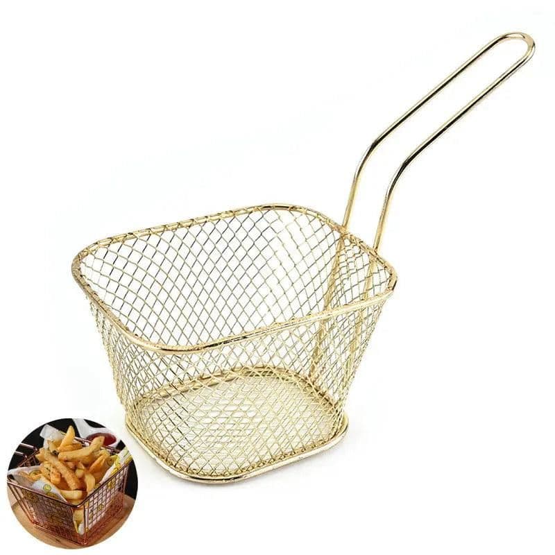 image-Crispy Keeper Plastic Rectangle Fry Serving Basket