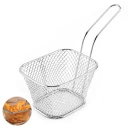 image-Crispy Keeper Plastic Rectangle Fry Serving Basket
