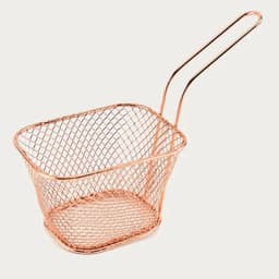 image-Crispy Keeper Plastic Rectangle Fry Serving Basket