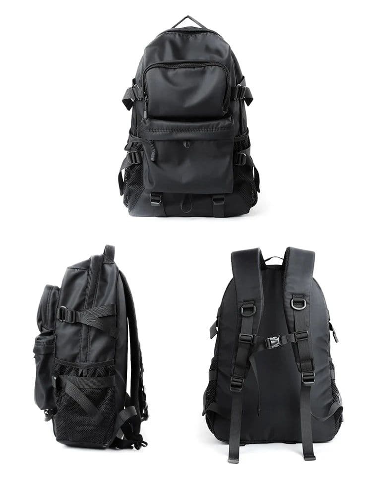 image-Men Fashion Personalized Travel Backpack Light Weight Large Space 17inch Laptop Bag Teenage Outdoor Waterproof School Bag