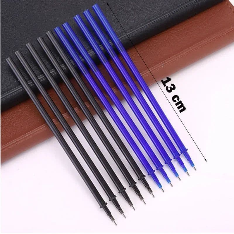 image-4+20 Pcs/Set Kawaii Pig Bear Cat Erasable Gel Pen Refills Rods 0.35mm Blue Black Ink Washable Handle School Office Supplies Gift