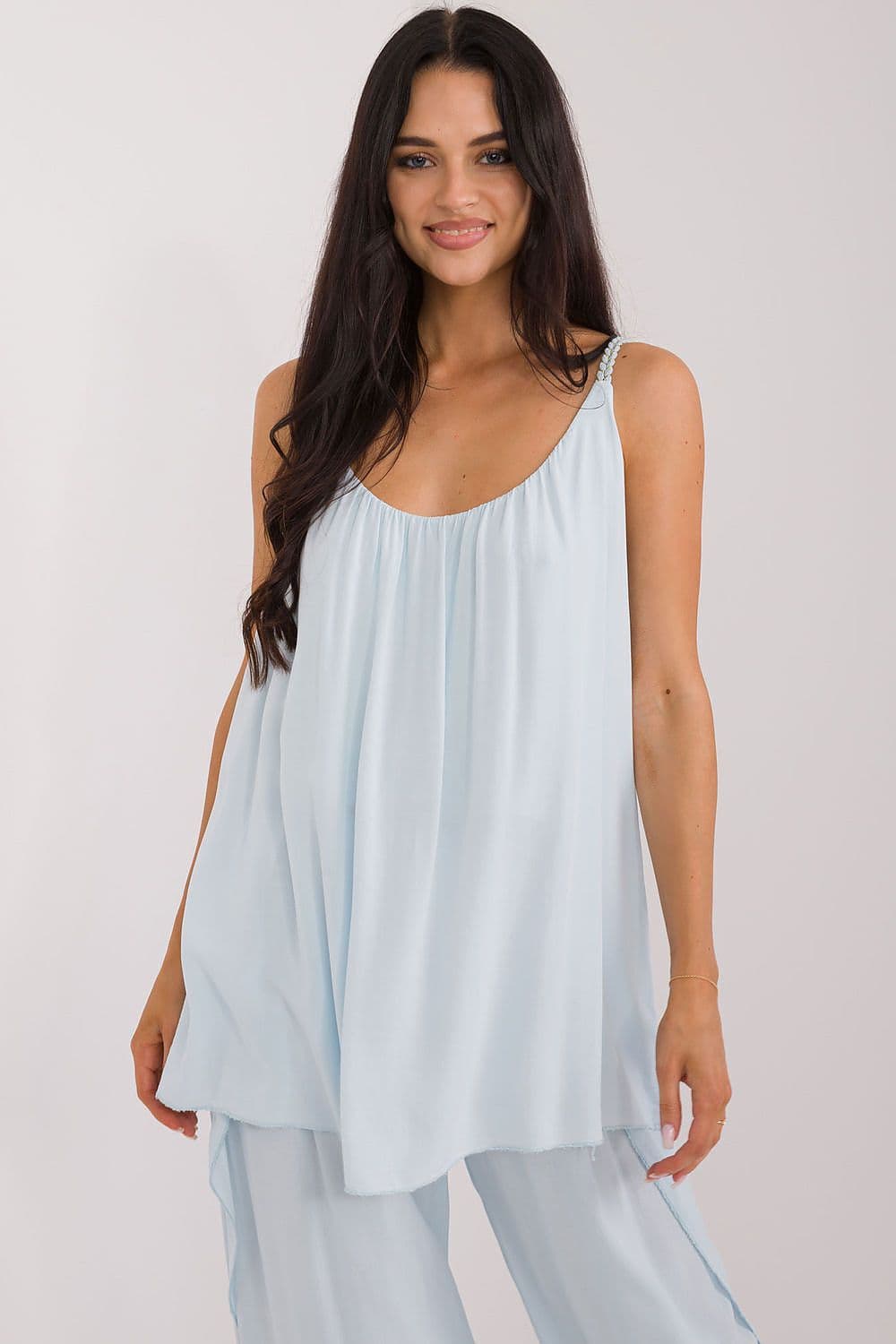 image-Bella Viscose Strapless Blouse