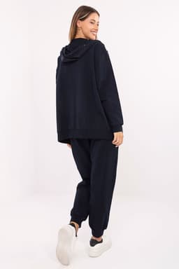 image-Women's Cotton Tracksuit Set with Hoodie