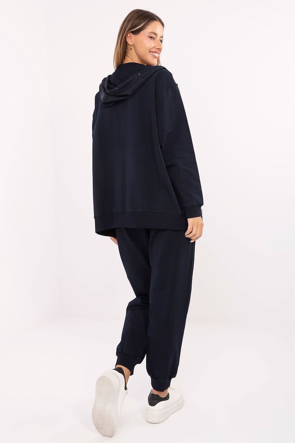 image-Women's Cotton Tracksuit Set with Hoodie