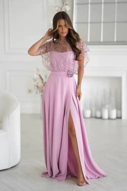image-Long dress Bicotone