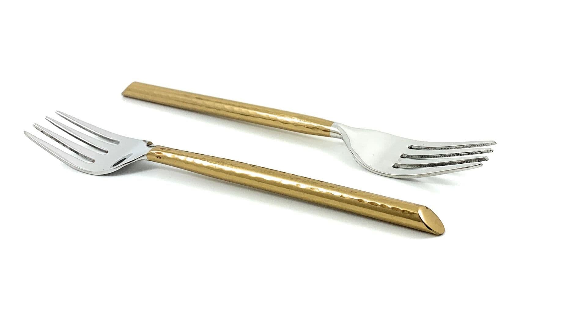 image-Vibhsa Golden Silverware Dinner Forks Set of 6