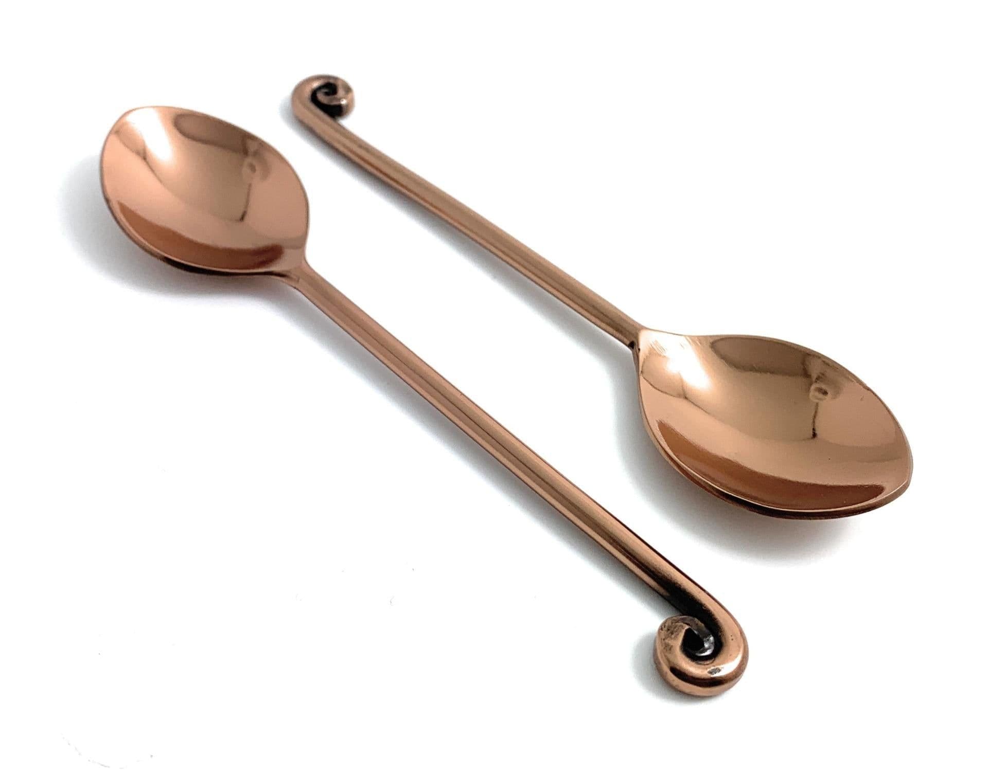 image-Vibhsa Stainless Steel Copper Teaspoons set of 6