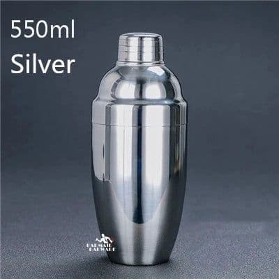 image-Stainless Steel Cocktail Boston Bar Shaker: 2-piece Set: 18oz Unweighted & 28oz