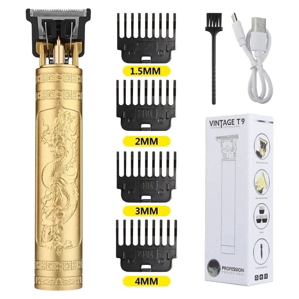 image-Retro T9 Original Haircutting Machine Set Jackets Trimmer Men's Electric Shaver Male Lence Pro Barber Shaver for Sensitive Areas