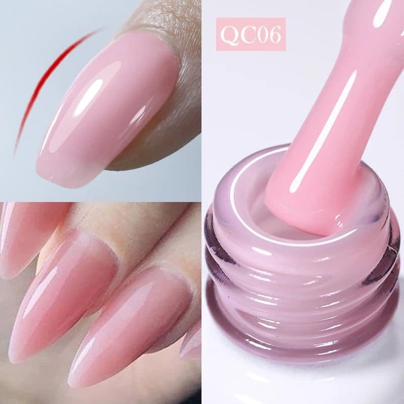 image-BORN PRETTY Milky White Jelly Nude Gel Nail Polish 10ml White Translucent Soak Off Gel Vernis Semi Permanent Need UV Light Cure