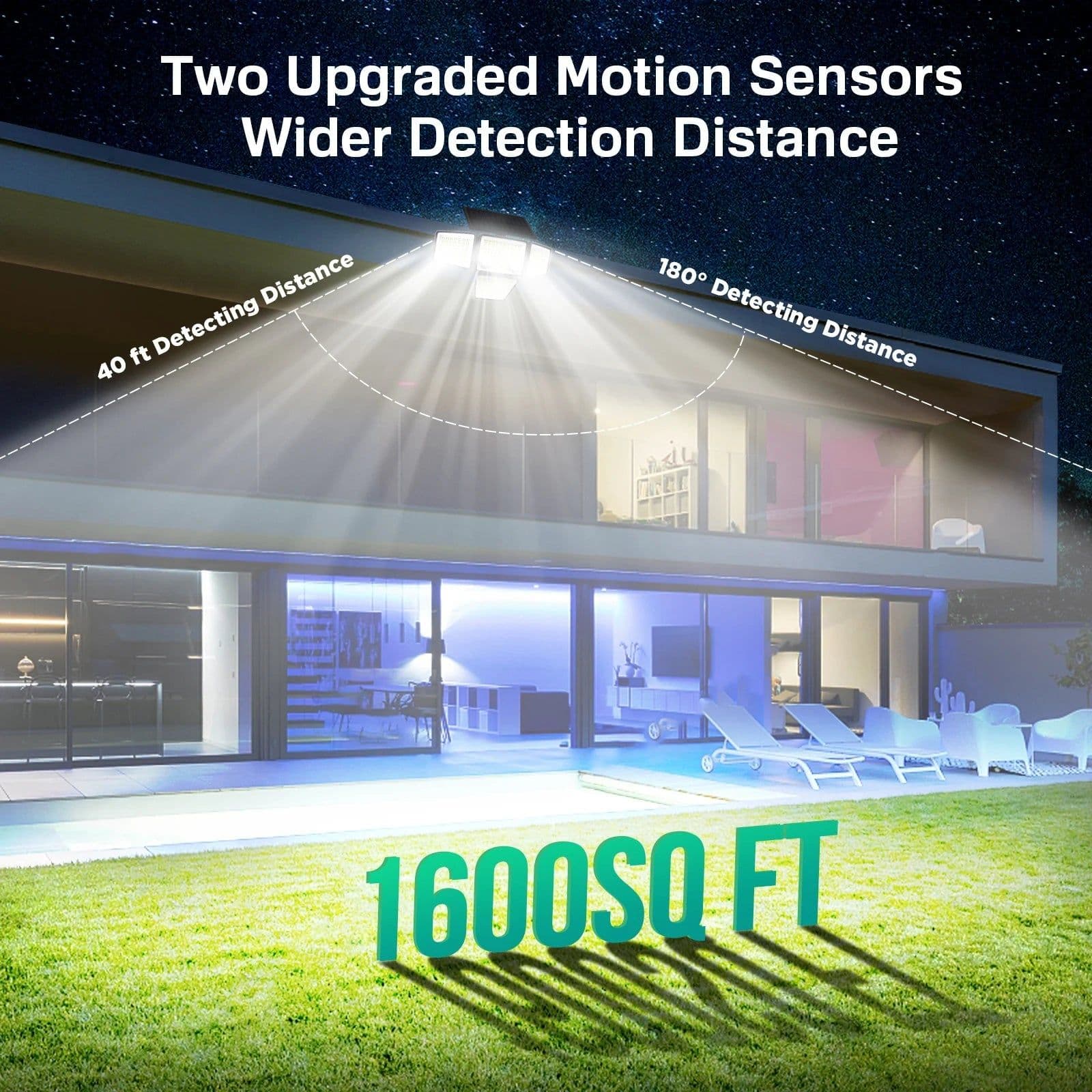 image-Solar Outdoor Lights - 3000LM 188 LED Motion Sensor Lights Solar Flood Security Lights for Backyard Yard Patio