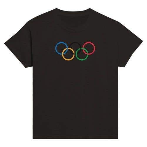 image-T-shirt Drapeau olympique - T-shirt enfant classique ras du cou