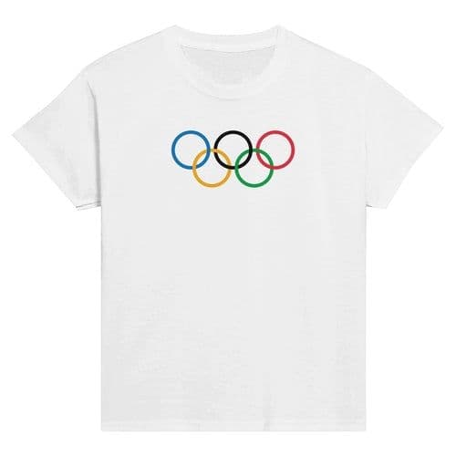 image-T-shirt Drapeau olympique - T-shirt enfant classique ras du cou