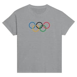 image-T-shirt Drapeau olympique - T-shirt enfant classique ras du cou