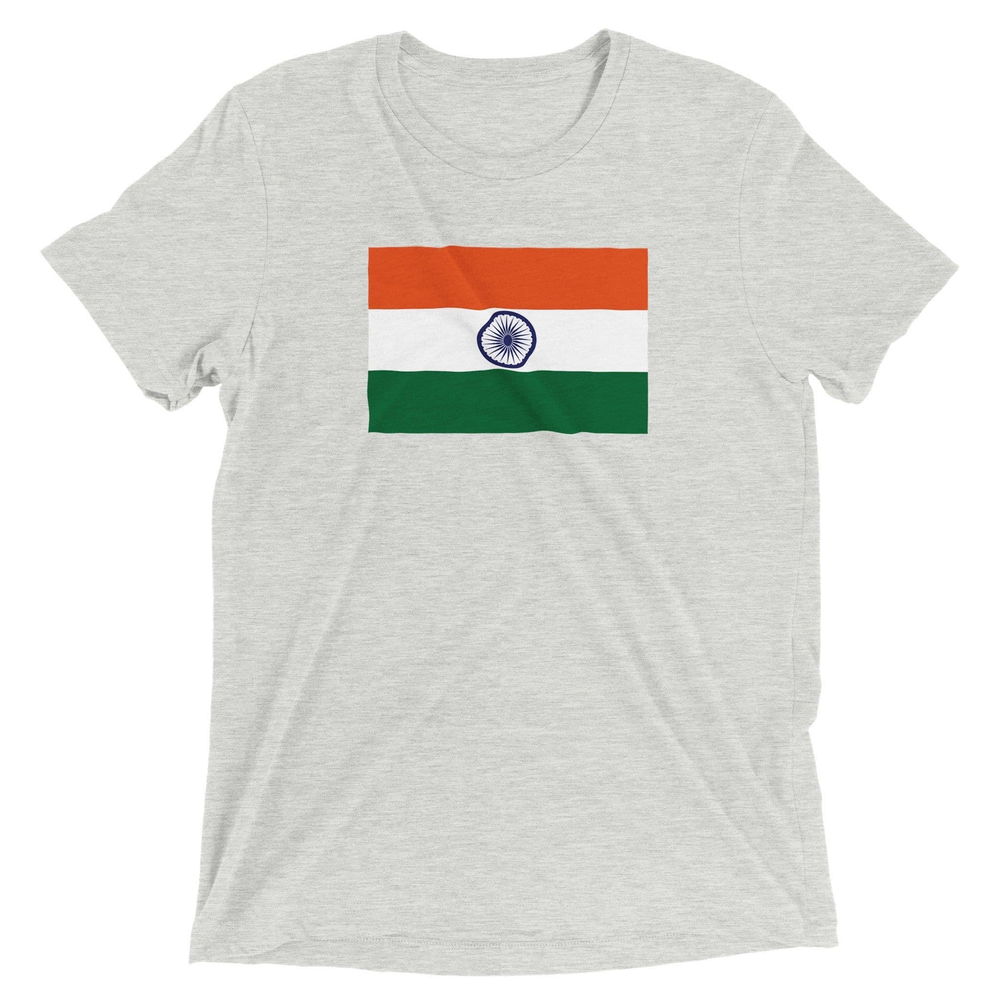 image-Drapeau de l'Inde - T-shirt unisexe triblend-ras du cou