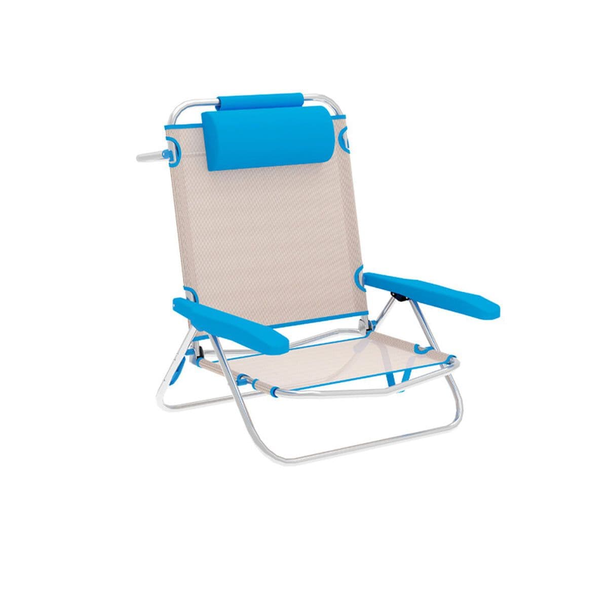 image-Folding Chair Marbueno Blue Beige 61 x 82 x 68 cm